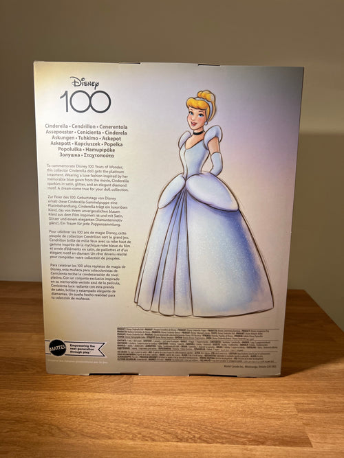 Disney Collector Cinderella Disney 100 Years Doll - Mattel - Limited Edition