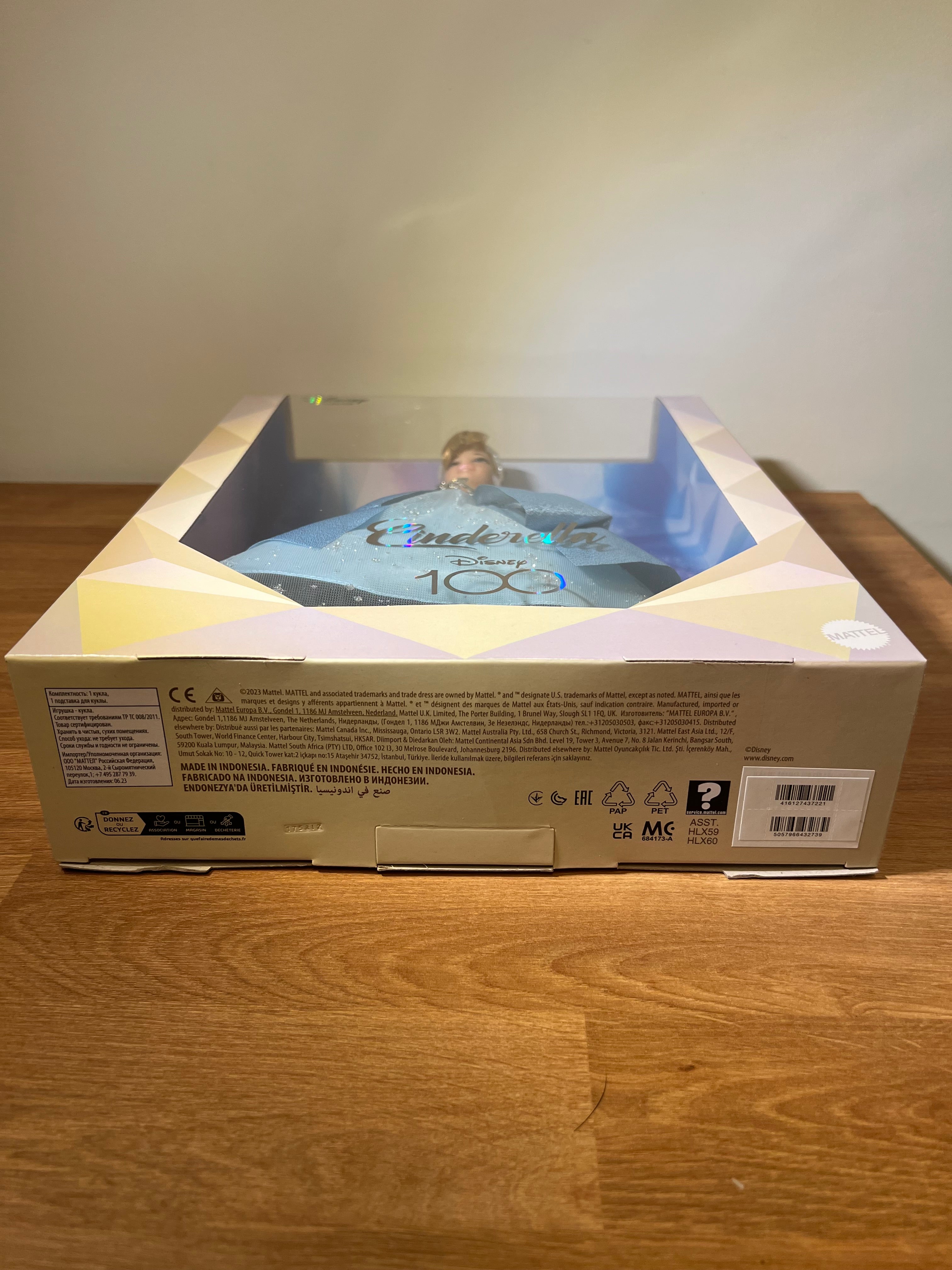 Disney Collector Cinderella Disney 100 Years Doll - Mattel - Limited Edition