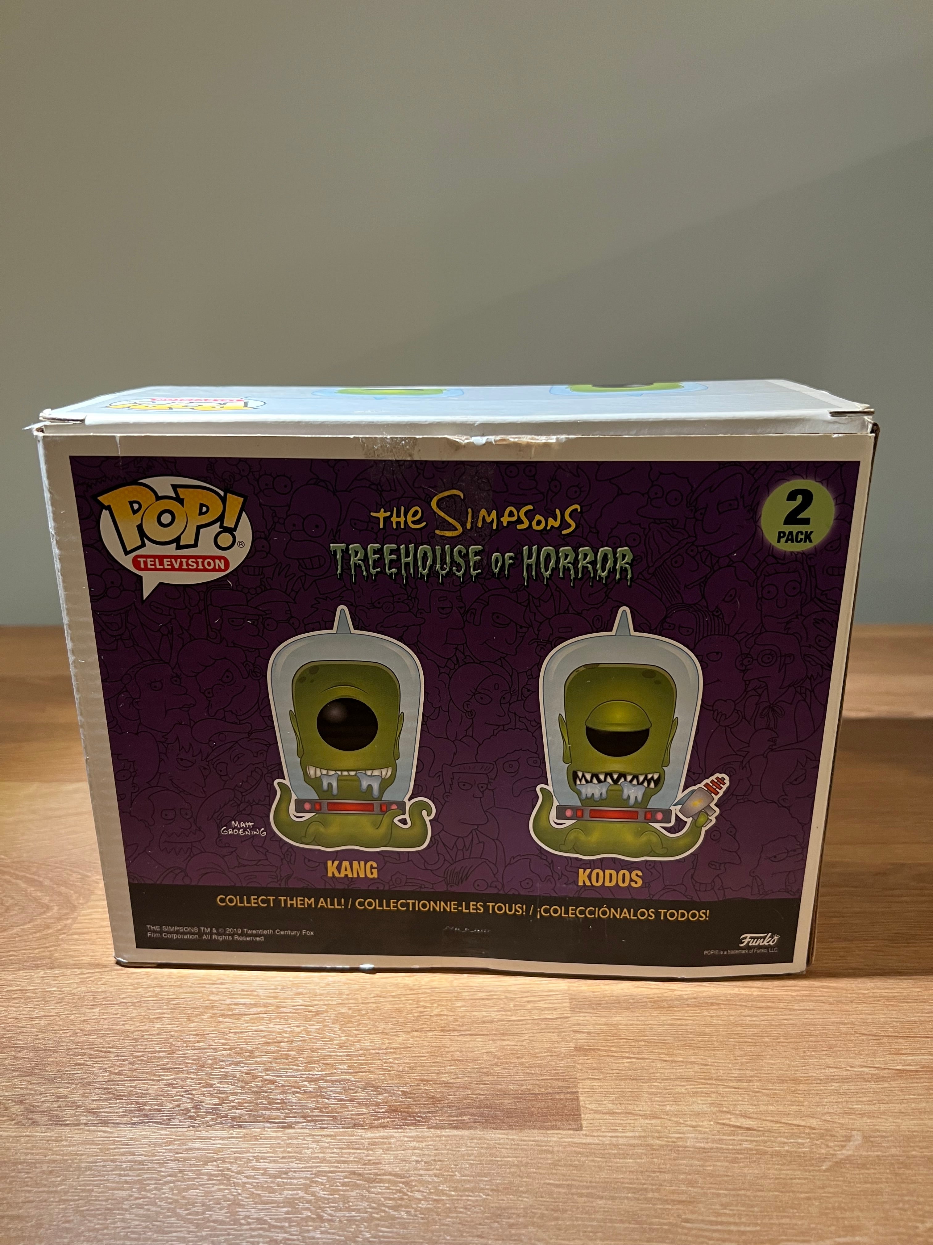 Funko Pop The Simpsons Kang And Kodos SDCC 2019 Exclusive